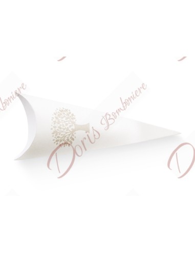 Confetti cone in cardboard, color and model of your choice with or without bow
