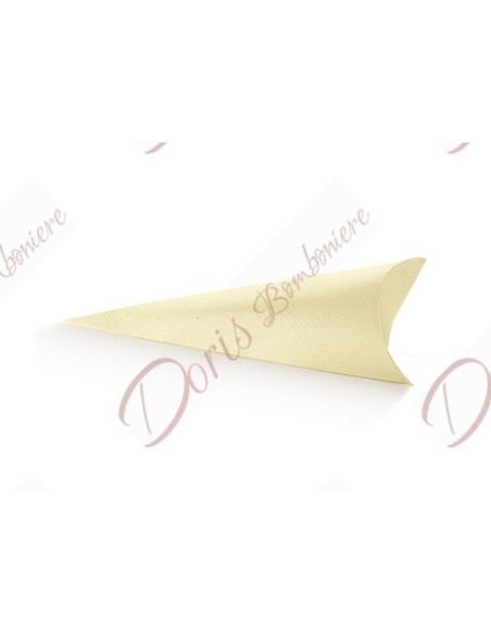 Cono portaconfetti in cartoncino colore e modello a scelta con o senza fiocco Cono portaconfetti in cartoncino colore e modello a scelta con o senza fiocco