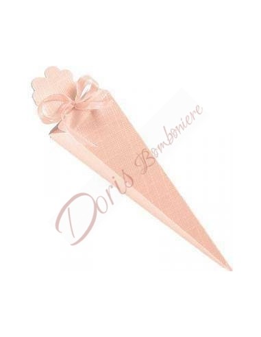 Confetti cone in cardboard, color and model of your choice with or without bow