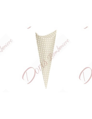 Confetti cone in cardboard, color and model of your choice with or without bow