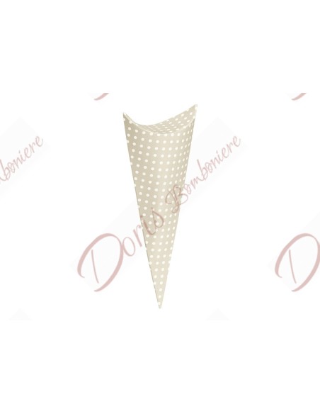 Cono portaconfetti in cartoncino colore e modello a scelta con o senza fiocco Cono portaconfetti in cartoncino colore e modello a scelta con o senza fiocco