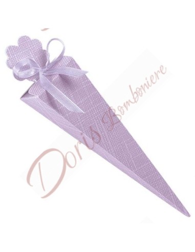 Confetti cone in cardboard, color and model of your choice with or without bow