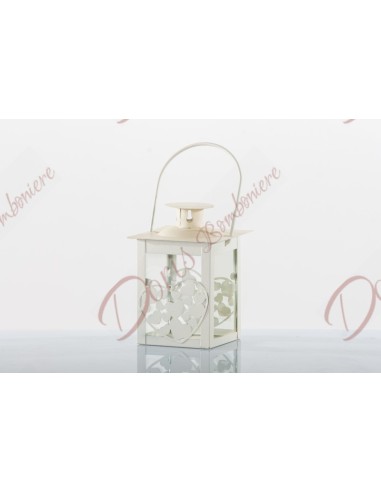 Favor lantern Baptism Communion Confirmation and Marriage with metal hearts