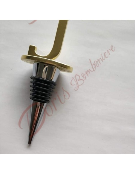 Bouchon de bouteille en métal faveurs avec lettre de votre choix Bouchon de bouteille en métal faveurs avec lettre de votre choix