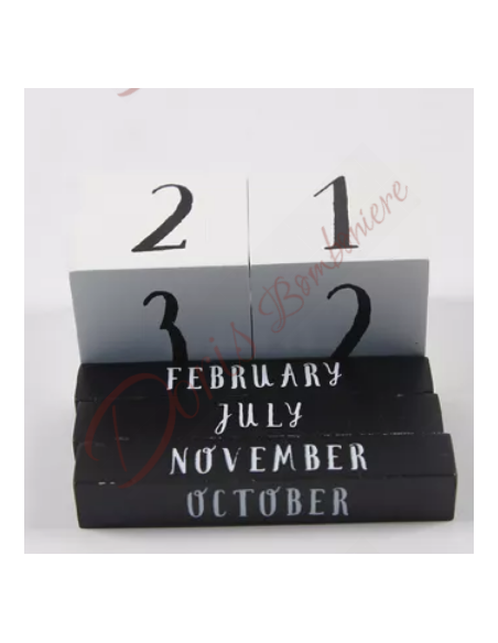 Bomboniere calendario perpetuo per battesimo o comunione con animale panda Bomboniere calendario perpetuo per battesimo o comunione con animale panda