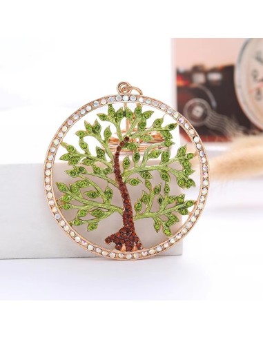 Bomboniere portachiavi albero della vita con strass