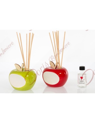 Solidarity favors friends of cuorematto Newton line apple perfume red and green9.5 cm