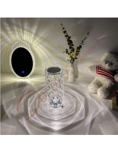 Bomboniere lampada Touch in vetro cristallo cm 21 x 10