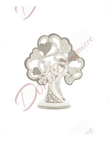 Lebensbaum Gastgeschenke mit Herzen, Ehepaar umarmt, Höhe 12 cm