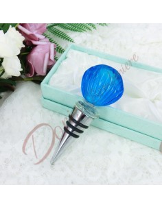 Bouchon de bouteille de thème de mer de faveurs de mariage utiles avec coquille bleue