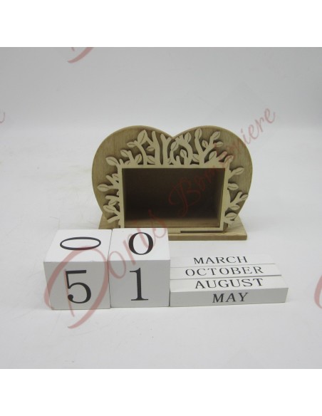 Bomboniere calendario perpetuo con albero della vita in legno Bomboniere calendario perpetuo con albero della vita in legno