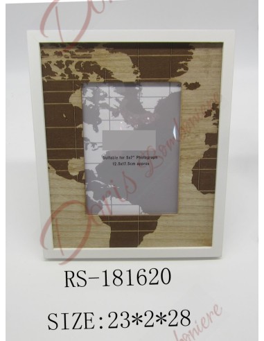 Travel theme photo frame favors with large size map