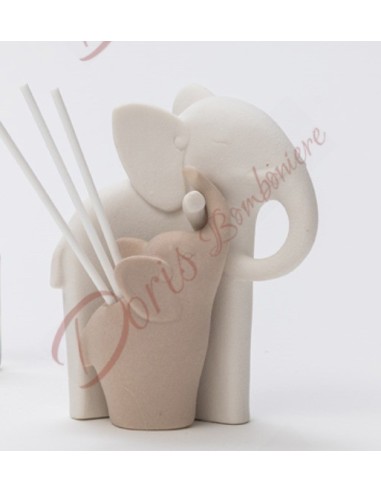 Favors Couple d'Eléphants parfumeur petit format 9.5x5.5x12 cm