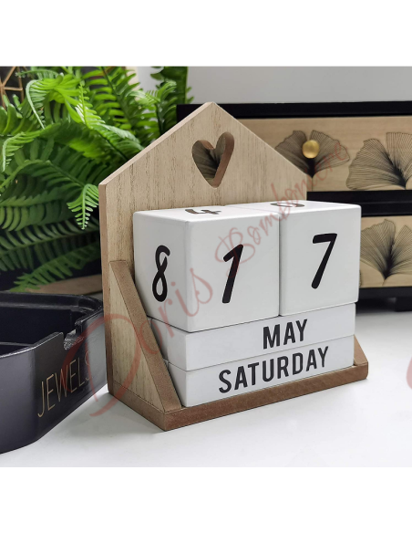 Perpetual calendar wooden calendar favors Perpetual calendar wooden calendar favors