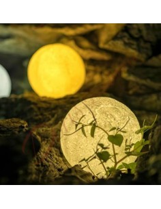 Bomboniere utili a led luna piena lampada con base d'appoggio cm 8 2