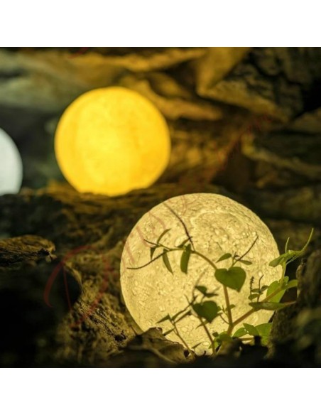 Bomboniere utili a led luna piena lampada con base d'appoggio cm 8 Bomboniere utili a led luna piena lampada con base d'appoggio cm 8