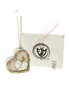 Faveurs utiles pour la confirmation parfumeur en forme de coeur avec symbole de boîte sacrée et parfum de 7 cm