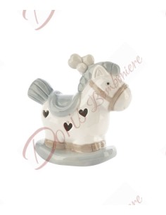 Baby shower favors ceramic horse with led light 10 cm