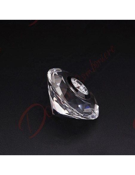 Favors cristal diamant horloge de table utile avec coffret cadeau diamètre 10 cm
