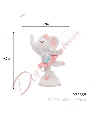 Bomboniere battesimo comunione bimba animali ballerini cm altezza 9/10.5 cm