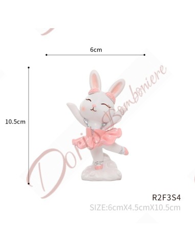 Bomboniere battesimo comunione bimba animali ballerini cm altezza 9/10.5 cm