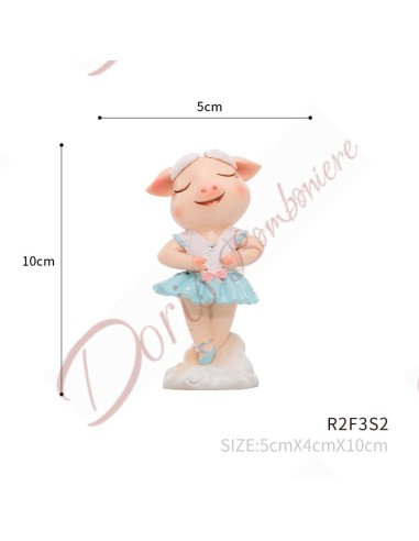 Bomboniere battesimo comunione bimba animali ballerini cm altezza 9/10.5 cm
