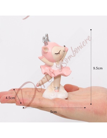 Bomboniere battesimo comunione bimba animali ballerini cm altezza 9/10.5 cm Bomboniere battesimo comunione bimba animali ballerini cm altezza 9/10.5 cm