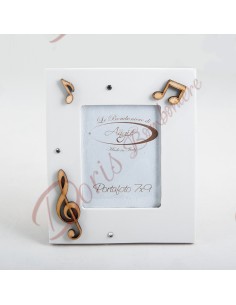 Bomboniere cornice portafoto made in italy liena vivaldi collezione musica foto 7x9 cm con scatola 2000611 Angie Bomboniere C...