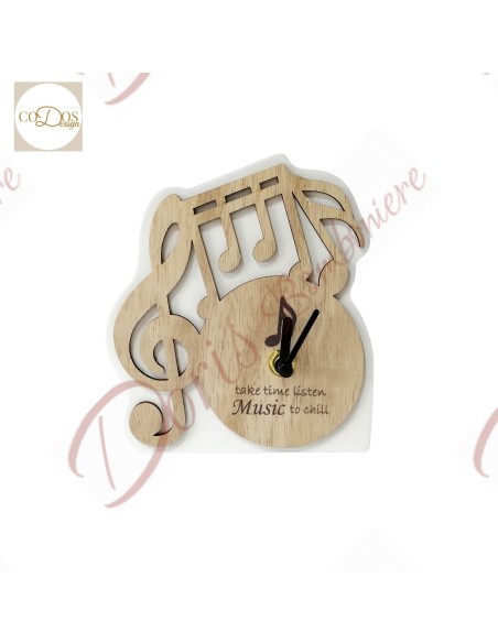 Favorable music theme useful wooden table clock Favorable music theme useful wooden table clock
