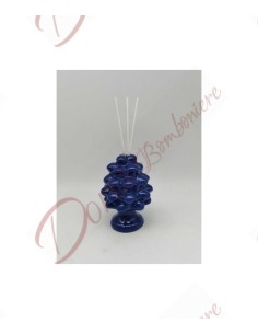 Blue ceramic pinecone...