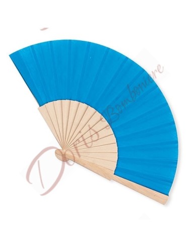 Fan structure in wood and INTENSE BLUE fabric