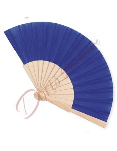 Fan structure in wood and BLUE fabric