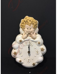 Regalo orologio da muro Angelo Marcangelo ceramica egan