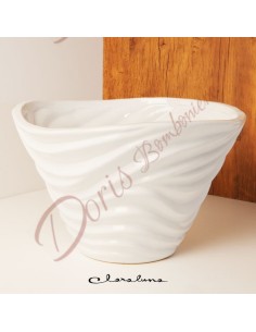 Bomboniere Matrimonio regalo testimoni di nozze vaso grande ciotola ceramica bianco Claraluna 2023
