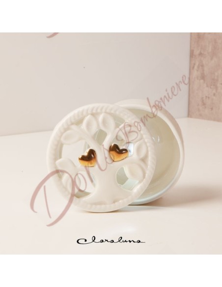Clararaluna 2023 hearts wedding favors with white ceramic led light. Clararaluna 2023 hearts wedding favors with white ceramic led light.