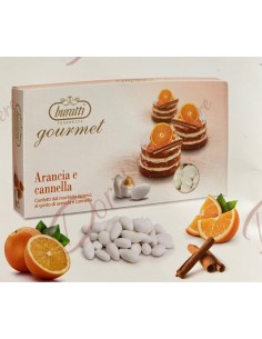 Confetti Buratti New dragées gourmandes goût orange et cannelle 1 kg couleur blanche