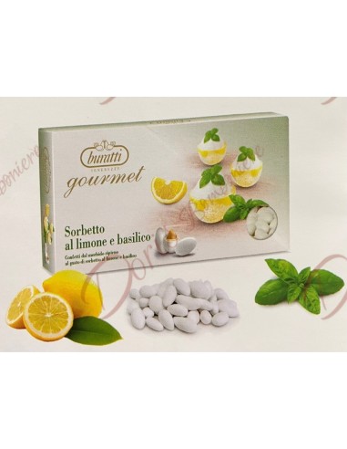 Confetti buratti new gourmet sugared almonds lemon sorbet and basil 1 kg white