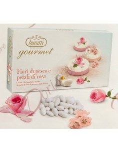 Confetti Buratti novità confetti gourmet fiori di pesco e petali di rosa 1 kg CFBRG06 Buratti Confetti Confetti Buratti