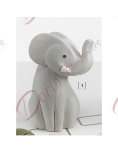 Elefant aus farbigem Harz h 8 cm MIT BOX