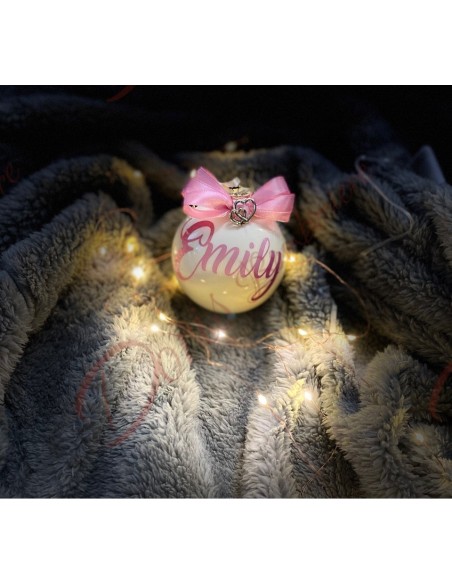 Boule de Noël personnalisée boule de Noël sapin décoration en VERRE couleur au choix diamètre 8 cm Boule de Noël personnalisée boule de Noël sapin décoration en VERRE couleur au choix diamètre 8 cm