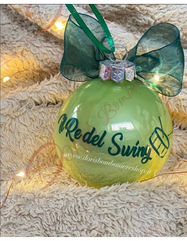 Personalized Christmas ball Christmas ball Christmas tree decoration in GLASS color of your choice diameter 8 cm