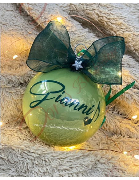 Boule de Noël personnalisée boule de Noël sapin décoration en VERRE couleur au choix diamètre 8 cm Boule de Noël personnalisée boule de Noël sapin décoration en VERRE couleur au choix diamètre 8 cm
