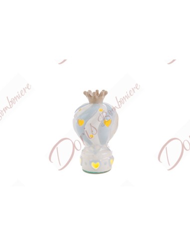 Hot air balloon porcelain favors with ceramic led New collection 55182 cm 7x11.5