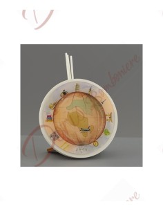 Travel theme wedding favour. Useful globetrotter travel theme perfume