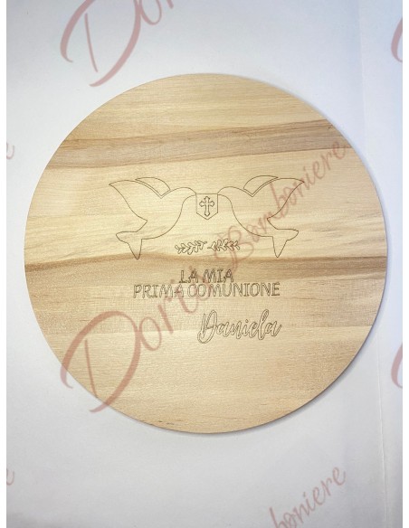 Bonbonnière utile de mariage Planche à découper personnalisée avec gravure DIAMÈTRE 20 cm en bois de 1 cm d'épaisseur Bonbonnière utile de mariage Planche à découper personnalisée avec gravure DIAMÈTRE 20 cm en bois de 1 cm d'épaisseur