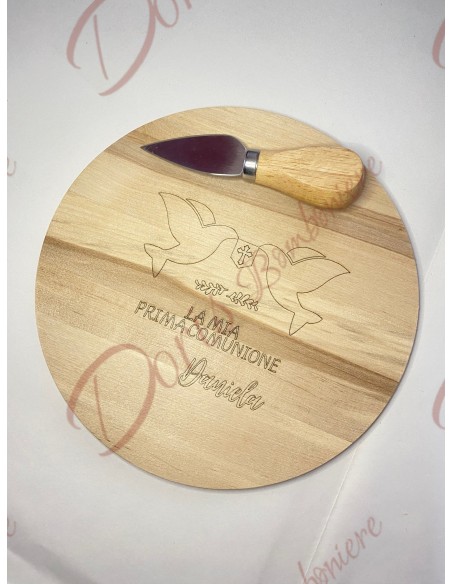Bonbonnière utile de mariage Planche à découper personnalisée avec gravure DIAMÈTRE 20 cm en bois de 1 cm d'épaisseur Bonbonnière utile de mariage Planche à découper personnalisée avec gravure DIAMÈTRE 20 cm en bois de 1 cm d'épaisseur