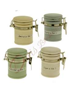 Useful and cheap favors for wedding airtight jars 4 assorted cols cm 8 h happiness at km 0
