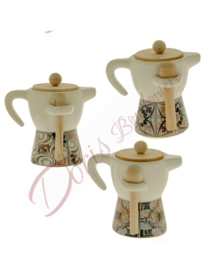 Useful kitchen favors mocha coffee pot sugar bowl with teaspoon mod pompei 3 ass cm 10 2