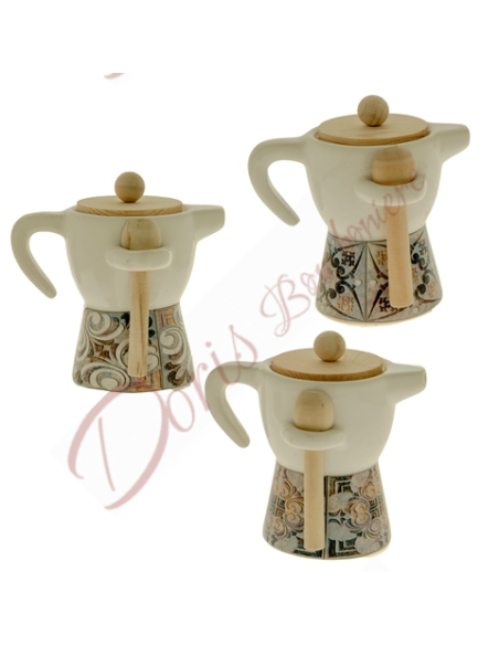 Useful kitchen favors mocha coffee pot sugar bowl with teaspoon mod pompei 3 ass cm 10 Useful kitchen favors mocha coffee pot sugar bowl with teaspoon mod pompei 3 ass cm 10