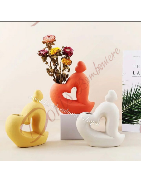Useful original and cheap favors for wedding heart pen holder vase cm 14.5x16.5 Useful original and cheap favors for wedding heart pen holder vase cm 14.5x16.5